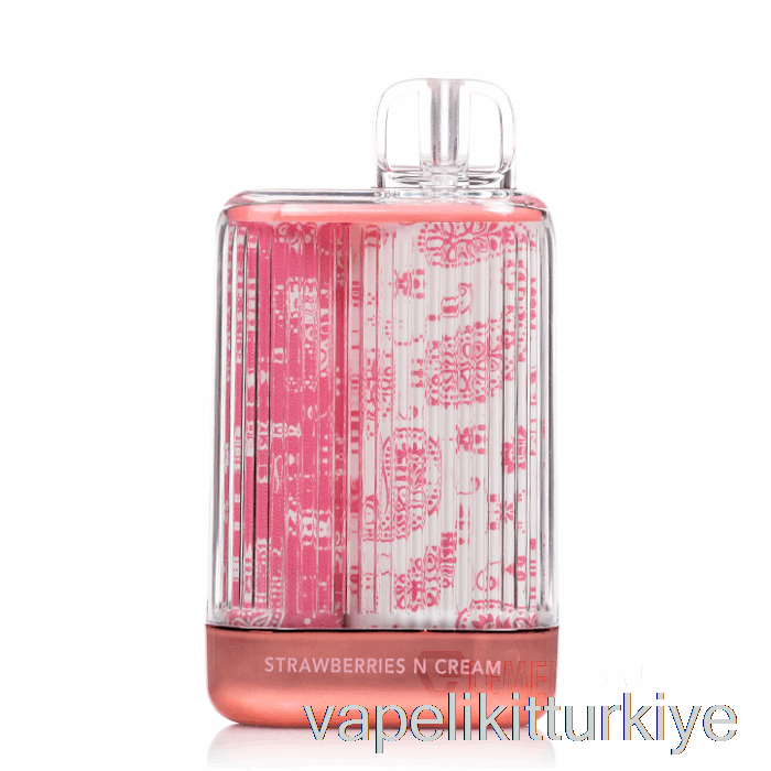 Vape Elektronik Sigara Sis X Berraklık 7000 Tek Kullanımlık çilek N Kremi
